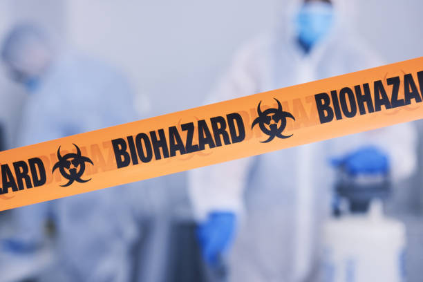 Professional Biohazard Cleanup technician working in Linthicum Heights, MD